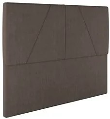 Cama Casal com Cabeceira 145cm Pés Metálicos Elisa S05 Veludo Marrom -