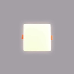 Luminária Semi Embutida Quadrado 15W 6500K Led Bivolt 12X12X1,5Cm Down...