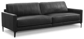Sofá Alvin 2 Módulos Couro Natural Estrutura Madeira de Lei Eucalipto Design Artesanal
