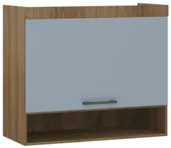 Armário Aéreo Ponte Modulado 97cm Delphi Avelã/Grey L01 - Mpozenato