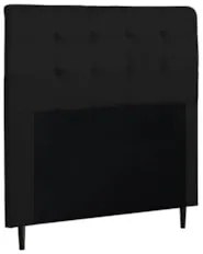 Cabeceira Cama Box Casal King 193cm Luna Suede Preto Z51 - Mpozenato