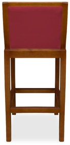 Banqueta Decorativa Josi Veludo Vermelho