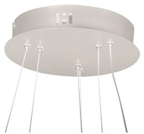 Pendente Montreal Aro Ø50X2Cm / Ø30X2Cm Led 40W 3000K Bivolt / 02 Anel... (Branco)