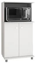 Balcão 2 Portas com Espaço Para Microondas BL3307 Branco - Tecno Mobil