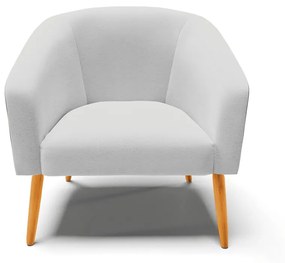 Poltrona Decorativa Pé Palito Castanho Stella Preto/Linho Cinza D03 - D'Rossi