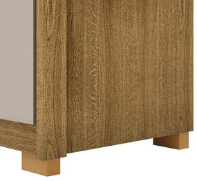Guarda Roupa Dubai Majestic 6 Portas e 6 Gavetas Nature/Fendi - Vila Rica Móveis