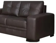 Sofá 2 Lugares 170cm Sala Couro Milano Marrom - Scala Decor