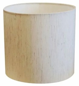 Cúpula em tecido cilíndrica abajur luminária cp-4046 18x18cm linho bege