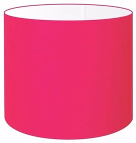 Cúpula em tecido cilíndrico abajur luminária cp-4143 35x25cm rosa pink