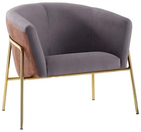 Poltrona Estofada Base em Aço Ágora 1 - SU 44622