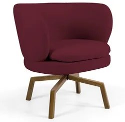 Poltrona Decorativa Sala de Estar Melissa Base Ka Giratória Veludo C-2