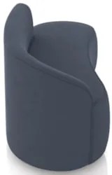 Sofá 2 Lugares Para Sala 140cm Orgânico Wendi Suede Azul Marinho I01