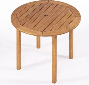 Mesa Export Redonda Madeira Stain Jatobá 90cm - 15683 Sun House