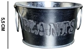 Vaso Decorativo em Metal Prata 5,5cm - D'Rossi