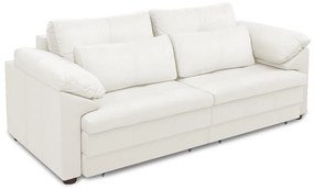 Sofá Retrátil Elétrico Sala de Estar Nolan Bipartido 175cm Conforto Premium em Couro Branco G58 - Gran Belo