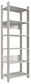 Closet Aberto com Prateleiras Guarda Roupa Estante OFF White