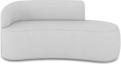 Sofá 3 Lugares 180cm Wendi e Poltrona Steve Linho Cinza I01  - Mpozena