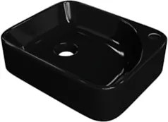Cuba Pia Para Banheiro Retangular 36cm Jasmin C08 Preto - Mpozenato