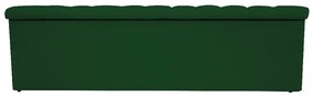 Recamier Baú Estofada Mel 160 cm Queen Size Com Capitonê Suede Verde - ADJ Decor