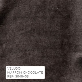 Poltrona do Papai Reclinável Manual Magnum Veludo Marrom Chocolate G23 - Gran Belo