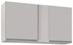 Armário Aéreo 100cm 2 Portas Indiana Branco - Lumil Móveis
