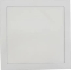 Plafon Led De Embutir Branco 24W 30X30cm Moldura - LED BRANCO QUENTE (3000K)
