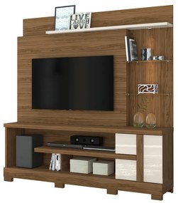 Estante de TV 55 Pol 182cm com Pé para Sala Elaris Naturale/Off White M20 - D'Rossi