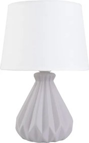 Abajur Cerâmica Cinza Ø18cm Oleiro