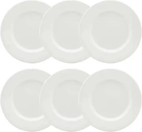 Jogo de 6 Pratos Sobremesa Strauss Sable 21cm