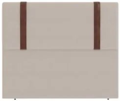 Cabeceira Cama Box Queen 160cm Estofada Glory Sintético Bege Z04 - Mpo