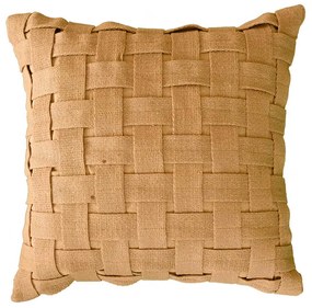 Capa de Almofada Trancê Caramelo – 50x50cm