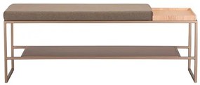 Banco Eros Assento Champagne e Base Champagne 120cm - 77092 Sun House