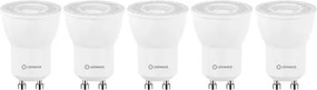 Kit 5 Lâmpadas Mini Dicroica Led 3W 6500K Branco