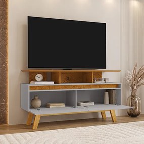 Rack Rubi 1.2 Naturalle/Off White – Bechara Móveis