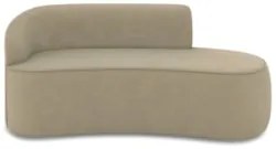 Sofá 3 Lugares Para Sala 180cm Orgânico Wendi Suede Marrom Rt I01  - M