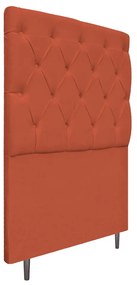 Cabeceira Estofada Liverpool 90 cm Solteiro Suede Terracota - ADJ Decor