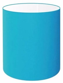 Cúpula Abajur Cilíndrica Cp-8001 Ø13x15cm Azul Turquesa
