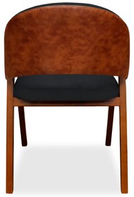 Poltrona Decorativa Suellen Linho Preto
