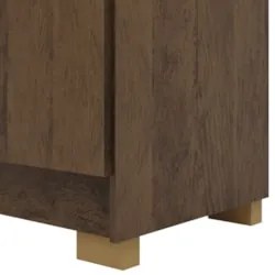 Guarda Roupa Casal 218cm 6 Portas Bolty Imbuia/Champanhe V02 - Mpozena