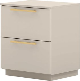 Mesa de Cabeceira Cindy 2 Gavetas com Corrediças Telescópicas Fendi G98 - Gran Belo