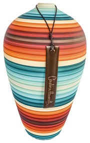 Vaso Bojudo decorativo de cerâmica 40x23x23 - Uyuni Fosco Kleiner