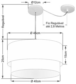 Lustre Pendente Cilíndrico Com Desvio Palha MJ-4360 Para Mesa de Jantar e Estar