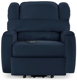 Poltrona do Papai Sala de Cinema Reclinável Kylie Elevação Lift Elétrico PU Azul G23