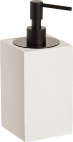 Porta Sabonete Líquido Resina Off White - Black Matte  Off White Fosco - Black Matte