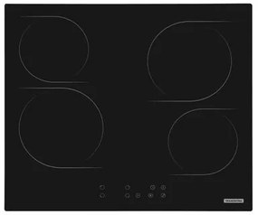 Cooktop Elétrico Tramontina New Square Vitrocerâmico com 4 Áreas de Aquecimento e Comando Touch 94747022