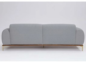 Sofá 3 Lugares Tóquio D07 230cm Linho Cinza - D'Rossi