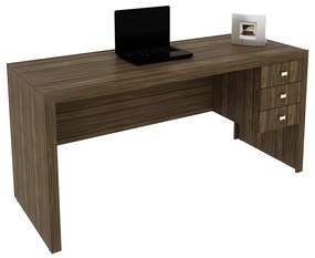 Mesa para Escritório Home Office ME4113 MDP Nogal G69 - Gran Belo