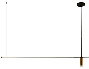 Pendente Let 01 Foco 63,9X11,5X119,6Cm Led 32W - Usina 19770/1200 (FN-F - Fendi Fosco, 4000k)