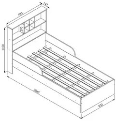 Cama Infantil Com Nichos e Espelho House A05 Branco - Mpozenato