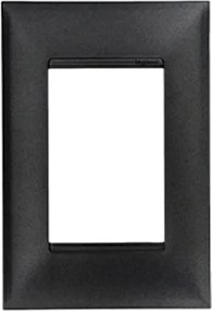 Placa 3 Módulos 4x2 Preto Onix Pial Plus+